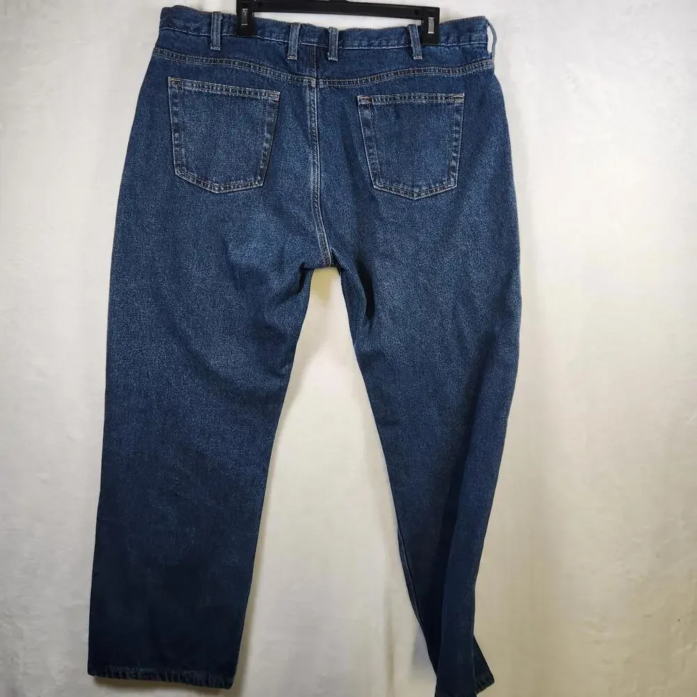 Red Head Brand Flannel Lined Jeans Blue‎ Size 40x30 Cotton